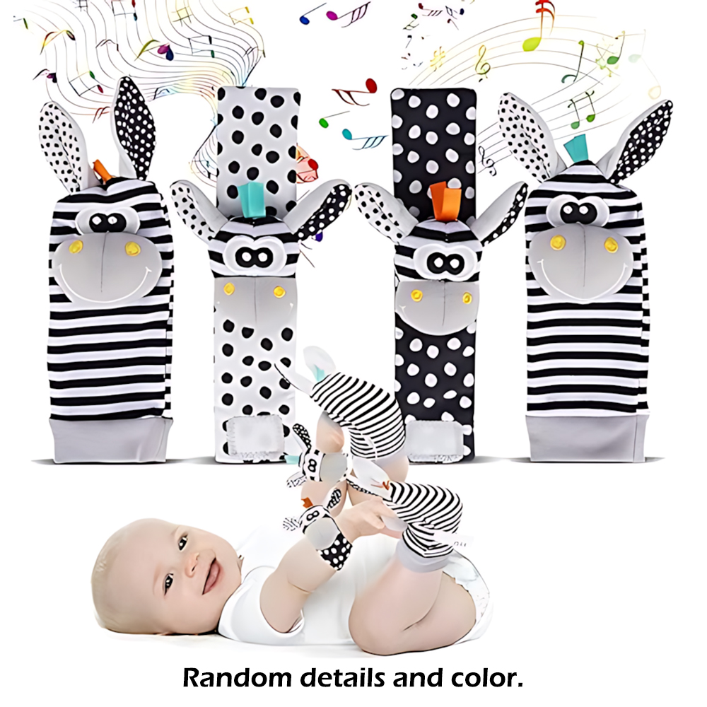 Baby Products Game - 4 Stks/set Baby Pols Rammelaar Sokken