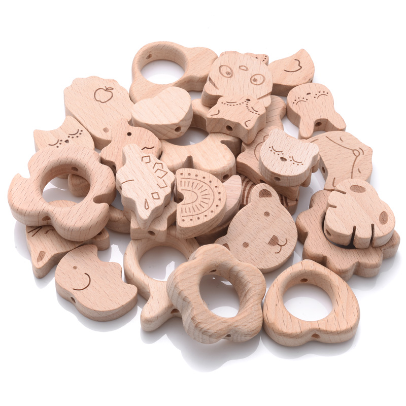 Baby Products Natural - 10 Stuks Natuurlijke Beuken Houten Kralen