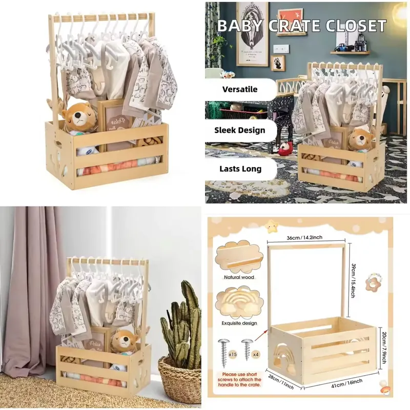 Baby Products Natural - Gepersonaliseerde baby-opbergdoos, kraamcadeaus voor nieuwe ouders,