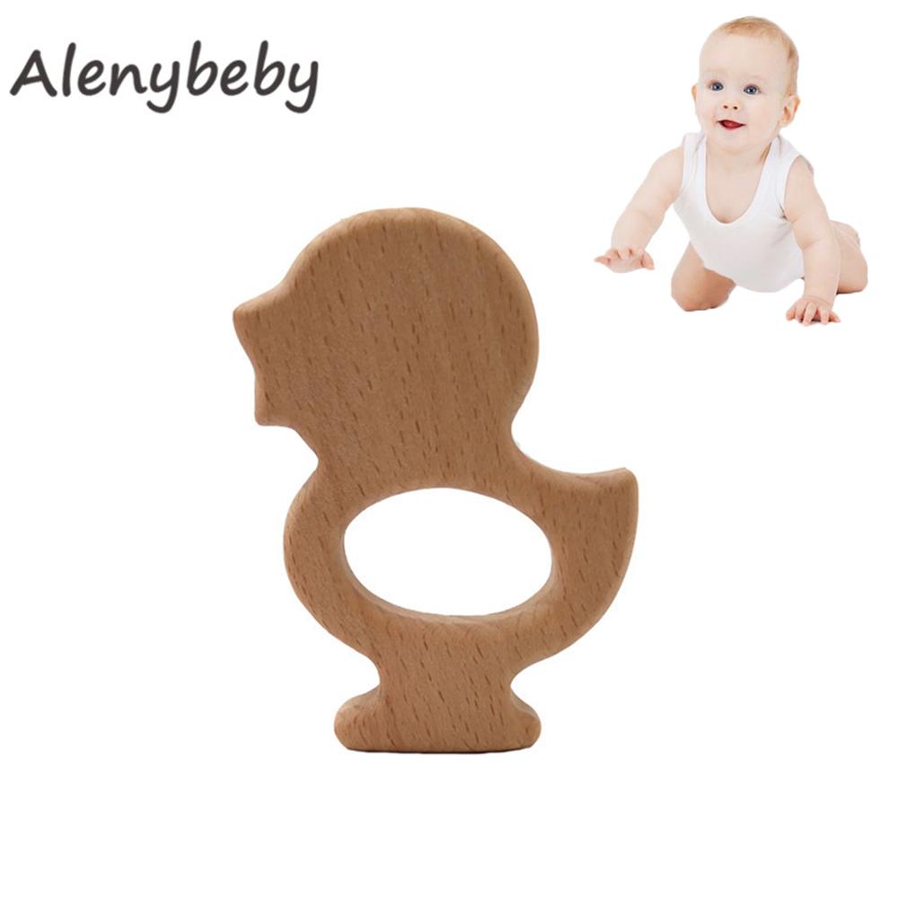 Baby Products Eco Friendly - Biologische Baby Bijtring Product Beukenhouten Eend