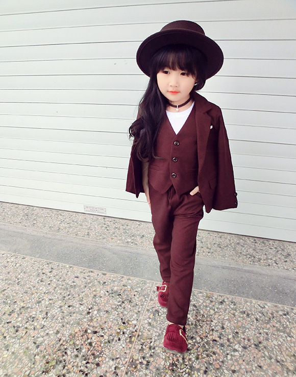 Meisjes Formele Jas Vest Broek - Baby Products Korea recensie en prijs