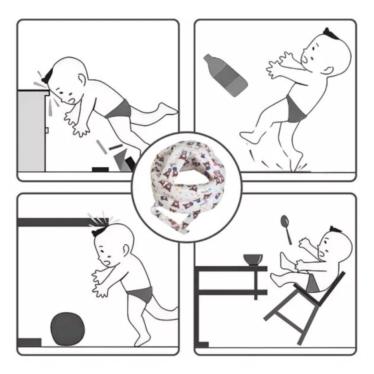 Babywalker Anti-val Hoed, Vers - Infant Head Protector recensie en prijs
